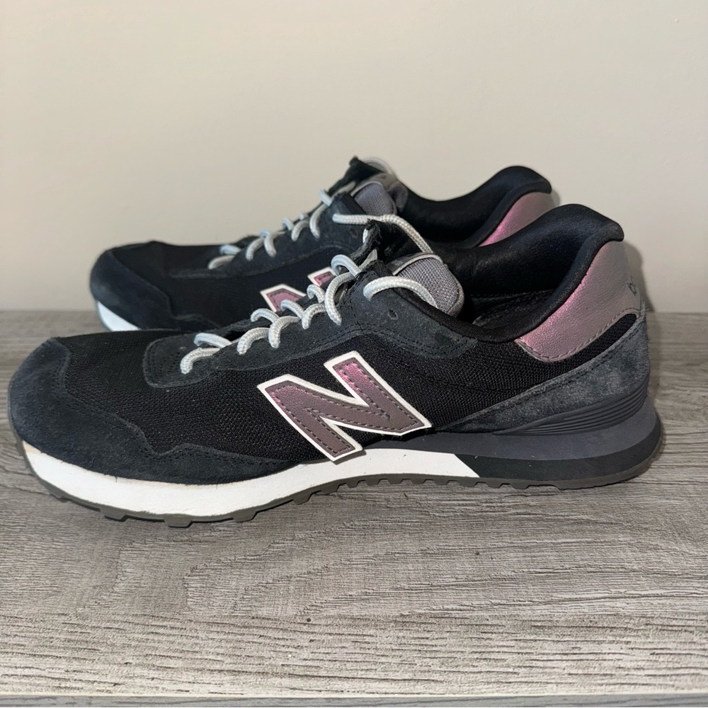 New Balance 515 Sneakers Black Purple WL515CSD Casual Women's Size 9.5 D